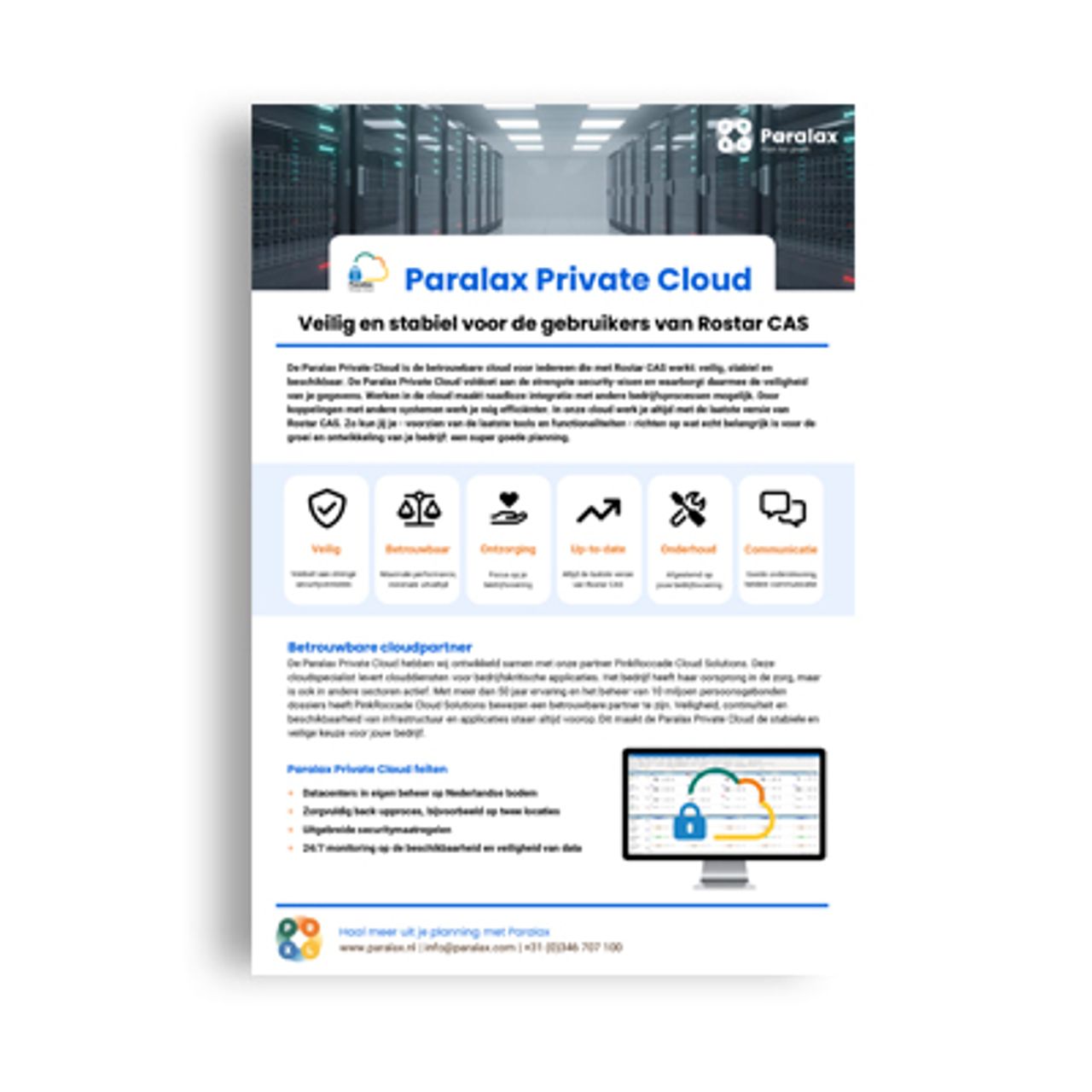 Paralax Private Cloud Productsheet